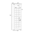 thumbnail image 4 of Shoe Cabinet, Large Tall Shoes Storage Shelves with 30 Cubbies, Freestanding Wooden Shoe Cabinet Organizer Shoes Rack for Entryway Hallway Closet Living Room, White, 4 of 8