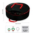 thumbnail image 2 of Christmas Wreath Storage Bag, , Dual Zipper, Durable Handles, Card Slot, Storage Container for , Safe Transportation, 2 of 8
