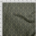 thumbnail image 4 of oneOone Cotton Poplin Gray Fabric Geometric Craft Projects Decor Fabric Printed By The Yard 56 Inch Wide, 4 of 5