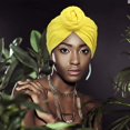 thumbnail image 1 of 23 * 19 cm Gorros de turbante 10 colores Pañuelo de algodón Patrón africano Headwrap Mujer, 1 of 2