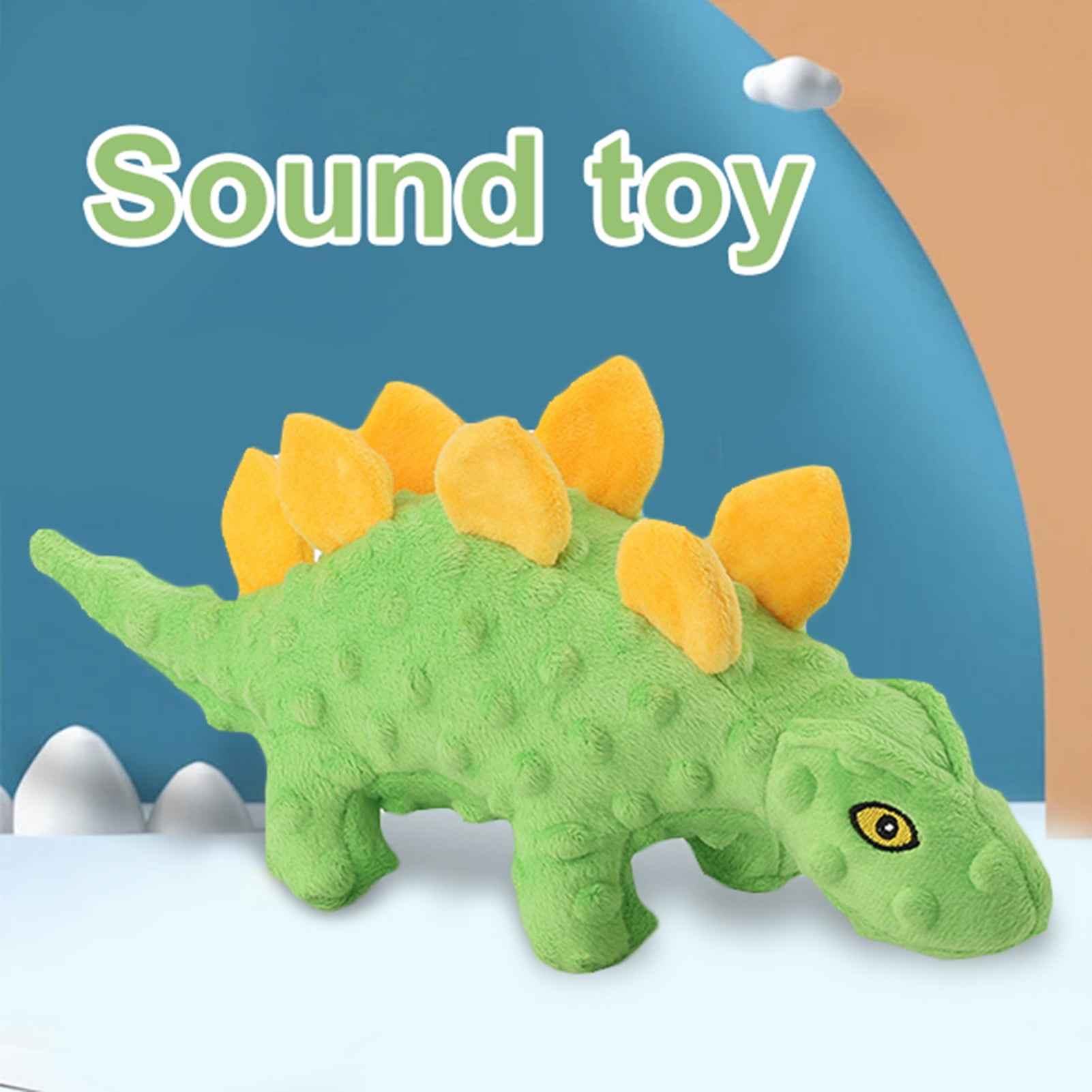 Dream Lifestyle Dog Chew Toy Cartoon Dinosaur Relieve Boredom Harmless Cute  Stuffed Plush Dog Squeaky Toys for Entertainment 