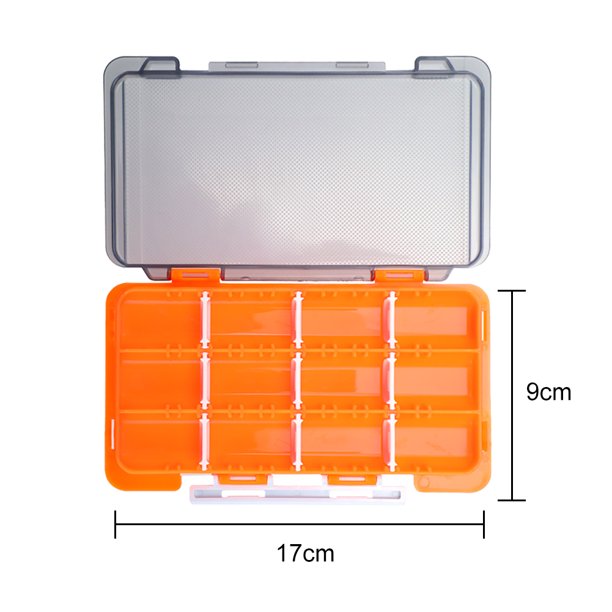 Caja de pesca portátil impermeable cebo señuelo cajas de anzuelos herramienta de pesca (naranja) Hugtrwg Para Estrenar