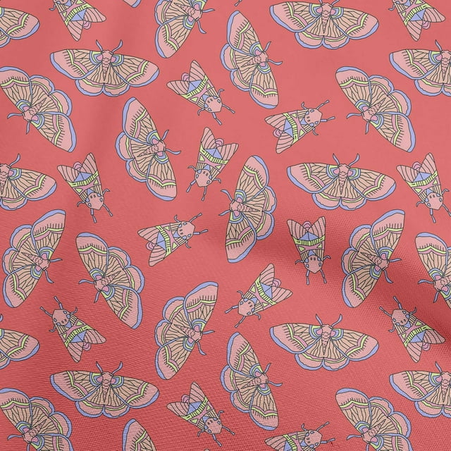 oneOone Viscose Jersey Dark Peach Fabric Craft Projects Decor Fabric Printed By The Yard 60 Inch Wide-6T