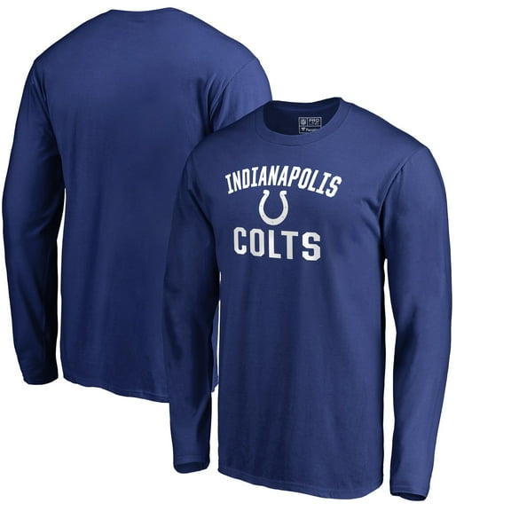 Men's Royal Indianapolis Colts Victory Arch Long Sleeve T-Shirt