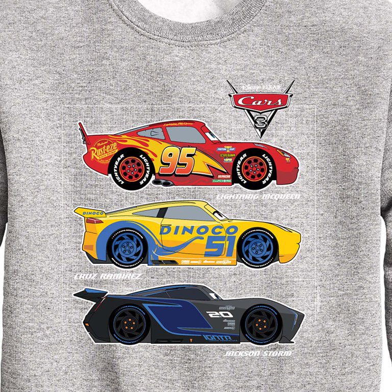 Disney's Cars - Side Profiles Grid - Toddler And Youth Crewneck