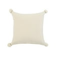 thumbnail image 3 of LR Home Ox Bay Hand-stitched Gray/Green Geometric All-Natural Cotton Pillow Cover, 3 of 8