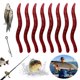 thumbnail image 1 of Señuelos Gusano Blandos Pesca Cebo Lombriz Tierra 50/100 Piezas para Carpa Lubina Rojo, 1 of 9