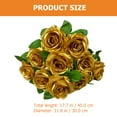 thumbnail image 6 of Zcyifa gold roses 1 Bunch Artificial Roses Flowers Lifelike Fake Rose 10 Heads Rose Bouquet Wedding Decoration, 6 of 10