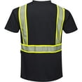 thumbnail image 2 of Portwest S396 Iona Plus Short Sleeve Reflective Safety T-Shirt Black, Medium, 2 of 2