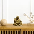 thumbnail image 2 of Estatua de Buda Maitreya, figuritas de Buda que ríen, arte artesanal, escultura budista, adorno para inauguración de la casa, gabinete de sala de esta Estilo C BLESIY Estatua de Buda, 2 of 8