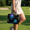 thumbnail image 3 of COEQINE Golf Cart Seat Cover Blanket Towel Accessories, Portable Foldable Design with Carry Handle, Universal Fit for EZGO/Yamaha/Club Car with 4 Pockets, Distressed Colorful Paw Print, 3 of 8