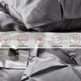 thumbnail image 5 of ATsense Duvet Cover Set Queen Size, 100% Microfiber, 1 Duvet Cover and 2 Pillow Shams (Queen, Gray), 5 of 6