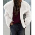 thumbnail image 3 of PRETTYGARDEN Womens Winter Coats Trendy Long Sleeve Furry Faux Fur Jackets Button Lapel Warm Fall Outwear with Pockets, 3 of 9