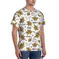 thumbnail image 2 of Vsdgher Hohey Bee Golden2 Print Men's Dry Fit Mesh Athletic Shirts Moisture Wicking Tennis T-Shirt Tops, 2 of 9