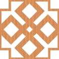 thumbnail image 6 of Ekena Millwork 23 3/8"W x 23 3/8"H x 1/4"T Large Blendon Decorative Fretwork Wood Wall Panels, Cherry, 6 of 6