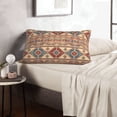 thumbnail image 6 of Salouo Traditional Tribal Aztec Print Print Pillow Case Cover,Wrinkle-Free Bed Pillow Cover Pack of 1 Home Decor Fade-Resistant and Stain-Resistant ,Pillows Not Included -14"x20", 6 of 8