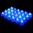 thumbnail image 4 of Lubelski Ensemble de 24 Bougies à Lumière LED Bleu, 4 of 7