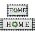 thumbnail image 3 of Anti Fatigue Kitchen Mat Cushioned, Waterproof Kitchen Rugs Sets of 2 Non Slip, Farmhouse Buffalo Plaid Home Kitchen Floor Mats for in Front of Sink/Laundry/Office, 18'''' x 48'''' +18'''' x 30'''', 3 of 6
