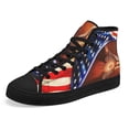 thumbnail image 6 of Mother Mary High Top Canvas Shoes Sneakers Black Size 9.5, 6 of 7