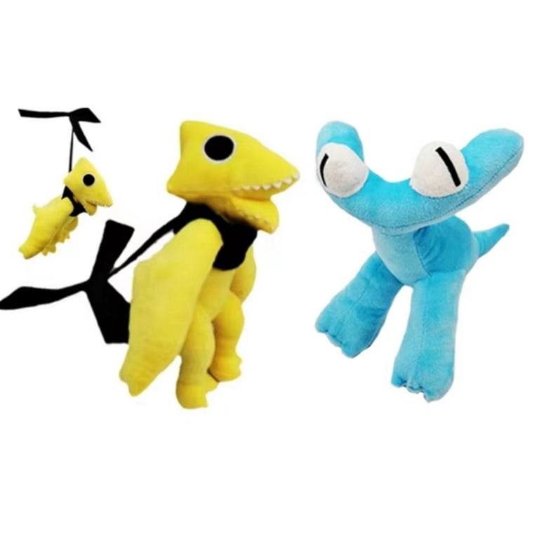 Rainbow Friends Chapter 2 Yellow Cyan Monster Plush Toys Blue