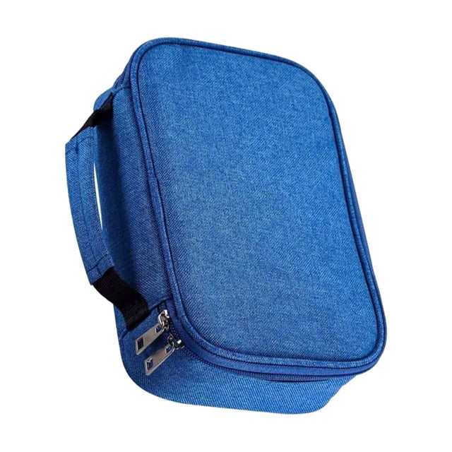 Matsuzay Estuche para lápices versátil con 72 ranuras para bolígrafos y marcadores Estuche para lápices multifuncional con 72 ranuras pinturas Azul