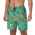 thumbnail image 2 of Balery Funny Animals in Jungle Mens Swim Trunks Swim Shorts for Men Quick Dry Inseam Beach Shorts with Compression Liner Pocket-Small, 2 of 9