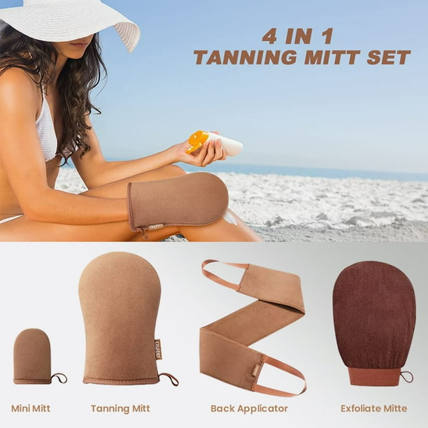Self Tanning Mitt Set Fake Tan Mitt with Self Tan Mitt, Face Velvet