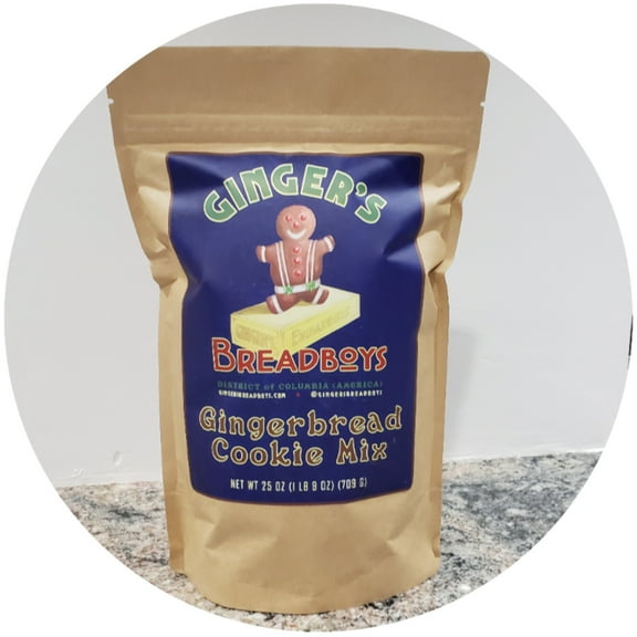 Ginger's Breadboys Gingerbread Cookie Mix, DIY, Bake at Home, 39 Large 5-inch Gingerbread Man Cookies