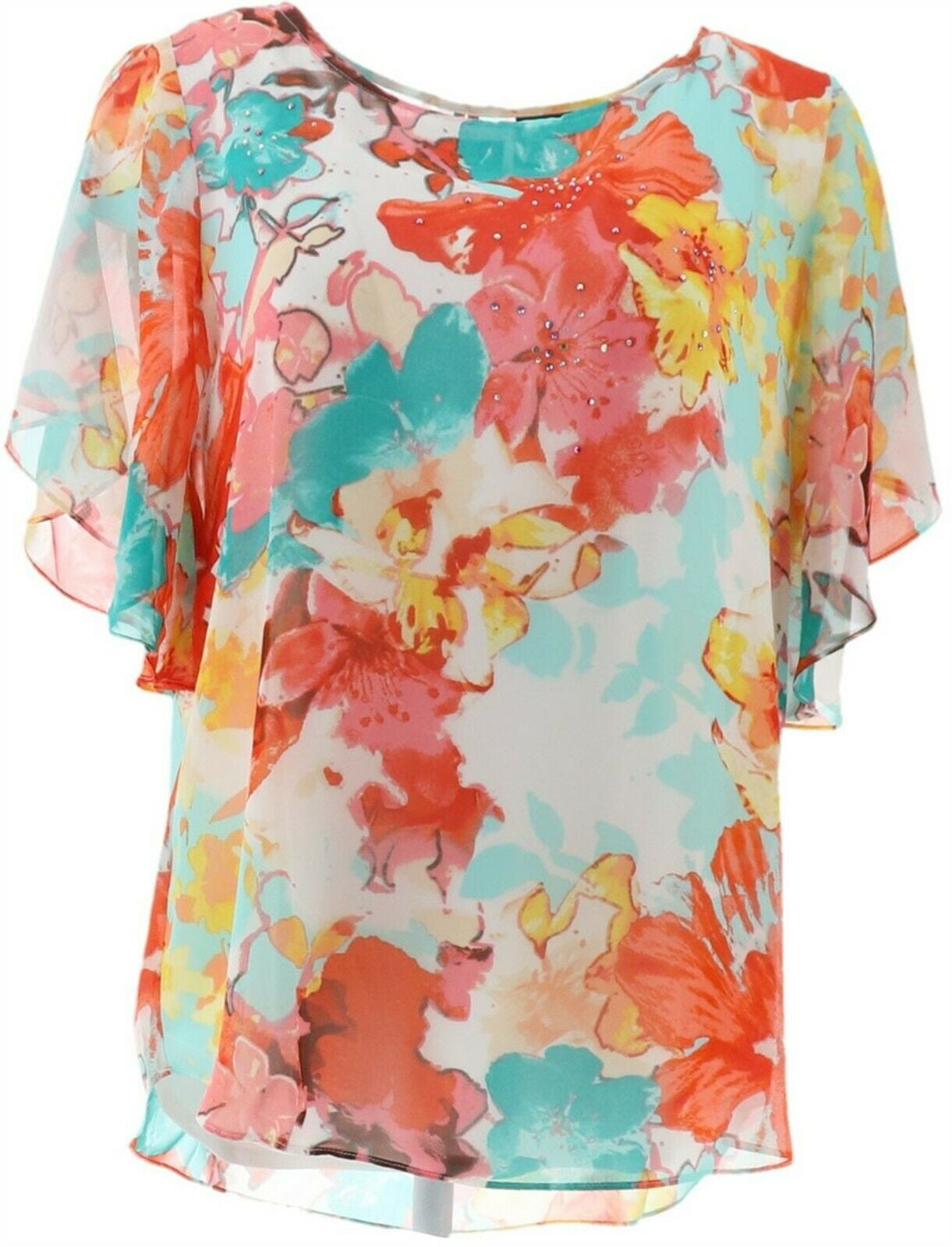 susan graver scarf top