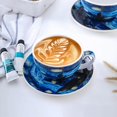 thumbnail image 2 of Van Gogh Starry Sky European Light Luxury Coffee Set Set Latte Steam Pitcher Cappuccino Mug, 2 of 5