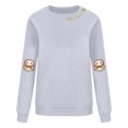 thumbnail image 5 of Frostluinai Chandail de l\'Action de Grâce pour Femmes Col Rond Manches Longues Chandails Citrouille Chandails Décontractés Amples d'Automne Chandails à Enfiler Hauts Chandails, 5 of 5