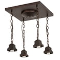 thumbnail image 3 of Meyda Tiffany 171551 Bungalow 4 Light 23" Wide Semi-Flush Ceiling Fixture - MultiColor, 3 of 7