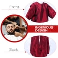 thumbnail image 2 of Red Salon Apron for Hairdressers Made of Polyamide Polyester Safe Durable Washable Reusable, 2 of 9