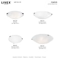 thumbnail image 4 of Livex Lighting Oasis Ceiling Mount in Brushed Nickel, 4 of 9