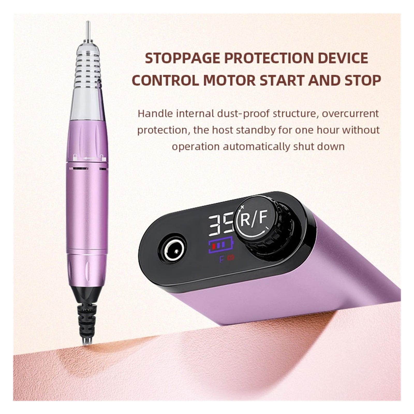 35000RPM Electric Nail Drill Machine For Manicure, Milling Cutter Set For Gel Polishing, Nail Drill Pen Salon Nail Equipment ,Low Noise
