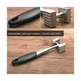 thumbnail image 4 of Mazo de doble cara para la excelencia culinaria, diseño ergonómico, ablandador de carne de metal con lado texturizado para ablandar, 4 of 5