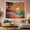 Retro Beach Sun, variant on Tropical Beach Sunset with Palm Trees and Ocean Waves, Serene Coastal Art for Beach Lovers, Nature Wall Decor, Housewarming Gift Tapestry Wall Hanging for Bedroom and Living Room