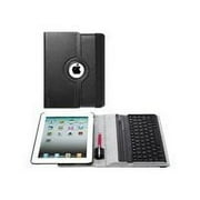 Targus Versavu Keyboard and Case - Keyboard and folio case - wireless - Bluetooth - QWERTY - black with gray interior - with Targus Stylus for Apple iPad (silver)
