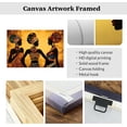 thumbnail image 5 of ZHONGYUTONG African American Woman Wall Art Black Art Wall Decor African Tribal Painting Africa Ethnic Picture African Girl Women Canvas Print Artwork Framed (12.00" x 18.00"), 5 of 5