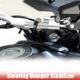 thumbnail image 2 of Unique Bargains Universal Motorcycle Steering Damper Silver Tone Adjustable Linear Stabilizer for Scooters Steetbike, 2 of 6