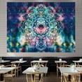 thumbnail image 1 of Tapicería de pared con diseño de mandala, 148 x 130 cm, microtela de fibra, 1 of 1