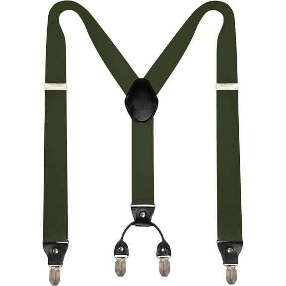 1.4u201c Wide Suspender with 4 Strong Clips Adjustable Braces