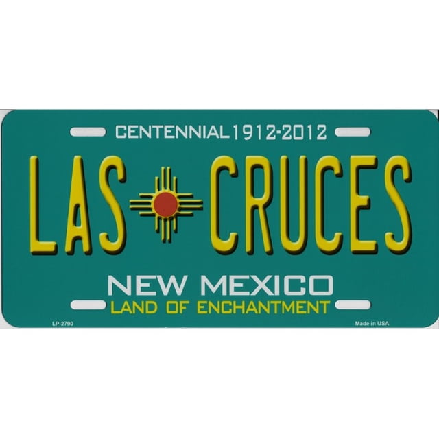 New Mexico Las Cruces State Look A Like Metal License Plate