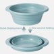 thumbnail image 2 of Lavabo plegable portátil de viaje para bebés, lavabo de gran tamaño para el hogar, lavabo para dormitorio de estudiantes, lavabo para lavar verduras, 2 of 4