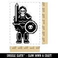 thumbnail image 2 of Pixel Knight Armor Warrior Fighter Dungeons Dragons Rectangle Rubber Stamp Stamping Scrapbooking Crafting - Small 1.7in, 2 of 7