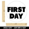 thumbnail image 2 of First Day Bold Text School Self-Inking Rubber Stamp Ink Stamper - Red Ink - Medium 1 Inch, 2 of 7