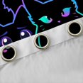thumbnail image 4 of Homewish Cartoon Black Cat Curtains Pack of 2 (42x84 Each) for Preppy Children Teens,Kawaii Pet Animal Curtains Blackout,Abstract Gradient Bedroom Curtains,Breathable Home Decor, 4 of 6