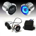 thumbnail image 4 of Universal for Car Engine Start Push Button Switch Ignition Kit Blue LED Car Check Eengine Light, 4 of 5