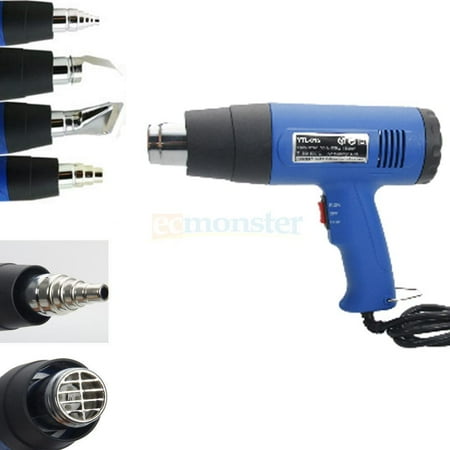 Best Zimtown 1500 Watt Dual Temperature Heat Gun with Accessories Shrink Wrapping 4 Nozzles deal