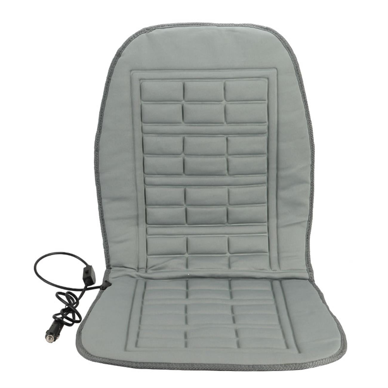 Beamnova Classic Grey Heating Warmer Pad Hot Cover 12V Car Heated Seat Cushion for Cold Weather and Winter Driving 1 pcs by